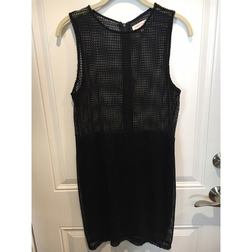 Black mesh dress